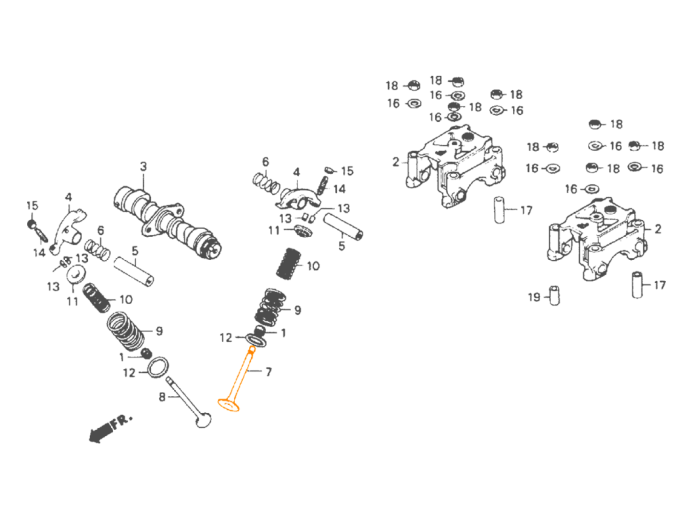 HONDA Впускной клапан 14711-KC1-920