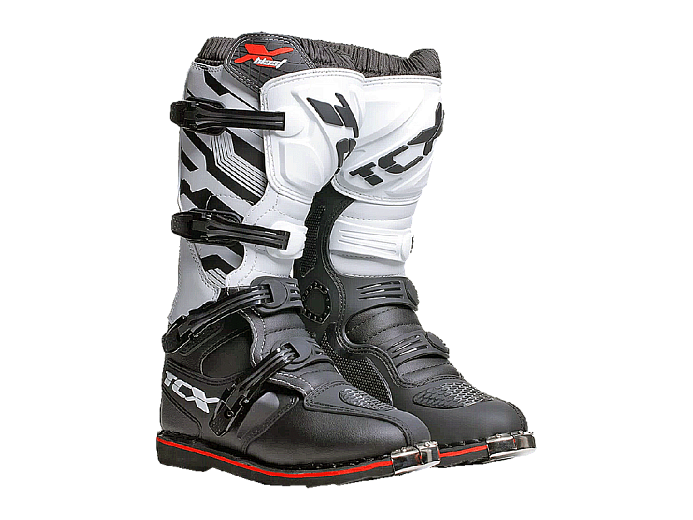 Кроссовые мотоботы TCX X-BLAST 858 BLACK/WHITE/RED 44