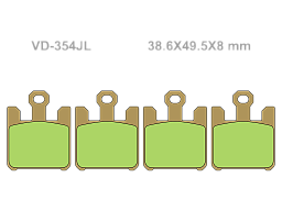 VESRAH Тормозные колодки VD-354JL