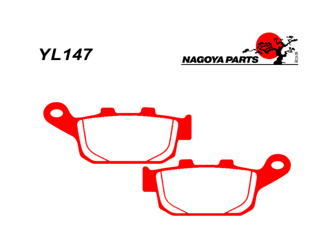 NAGOYA PARTS Тормозные колодки  YL147