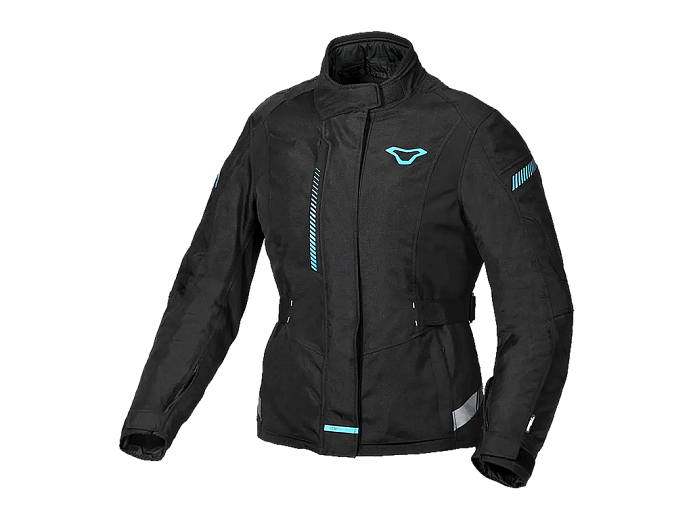 Мотокуртка MACNA NIVALA женская ткань черная/голубая M